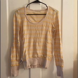 Forever 21 Sweater Yellow Stripe