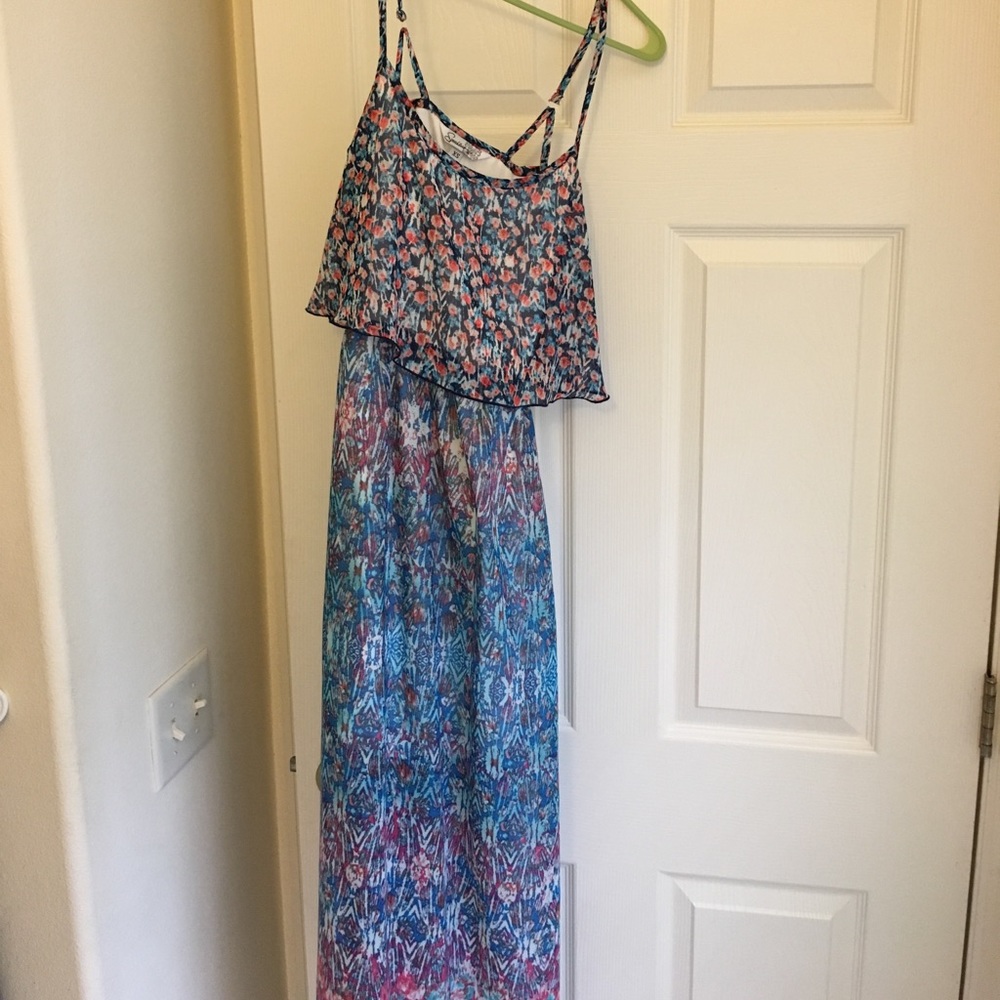 Multi colored maxi dress