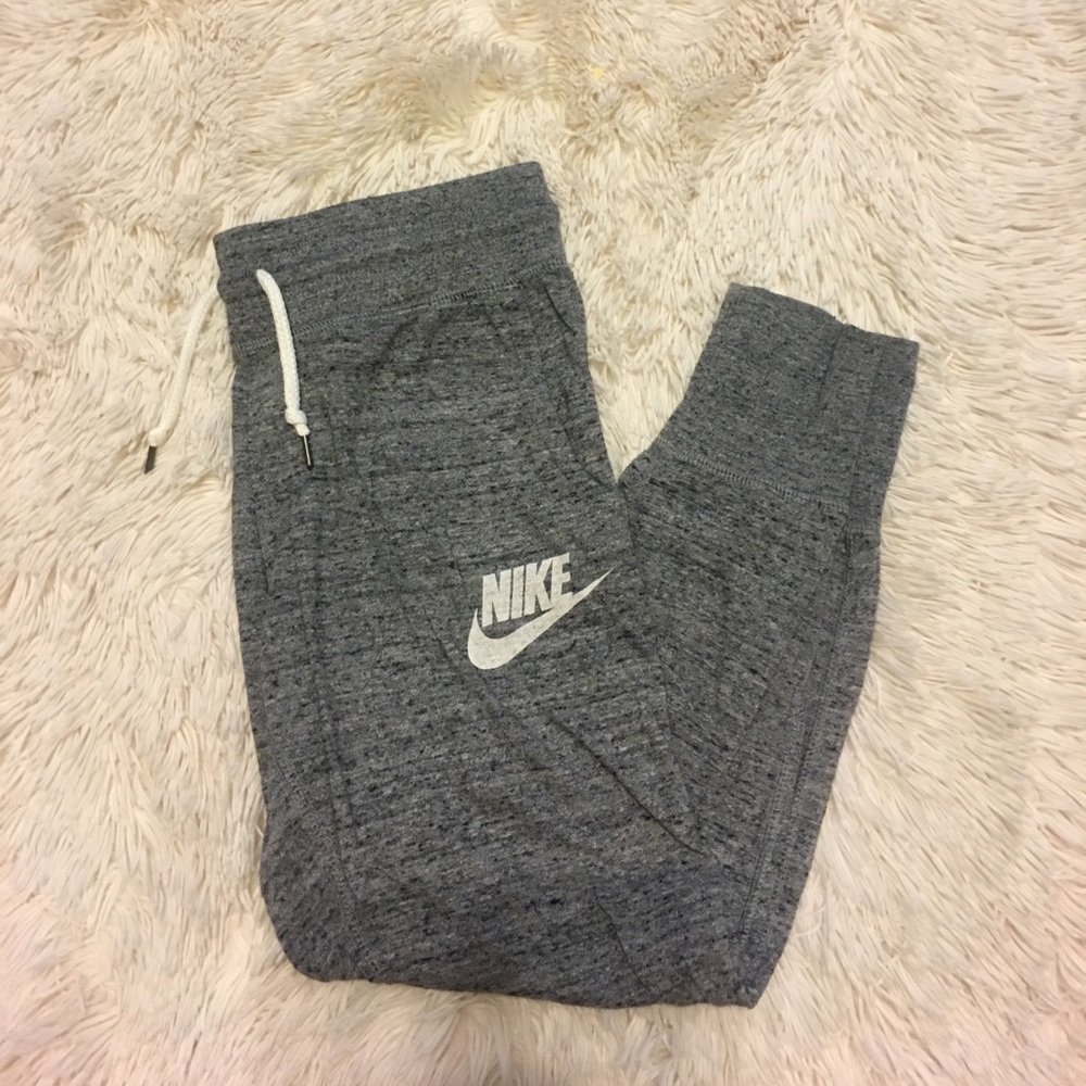 Grey Nike joggers