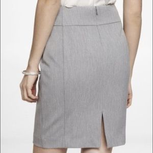 Gray pencil skirt