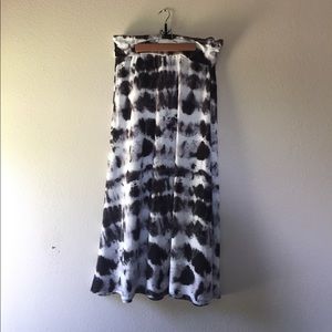 Black & White Maxi Skirt