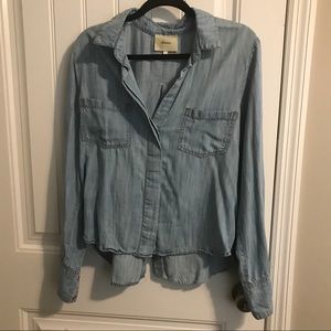 Anthropologie Denim Button Up