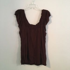 NEVER WORN NWT Anthropologie brown blouse