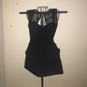 Black Peplum Dress