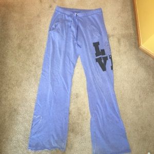 Blue PINK sweatpants size xs
