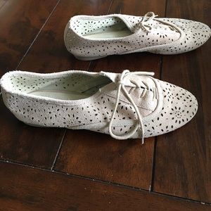 Aldo Suede Lace-Up Flats