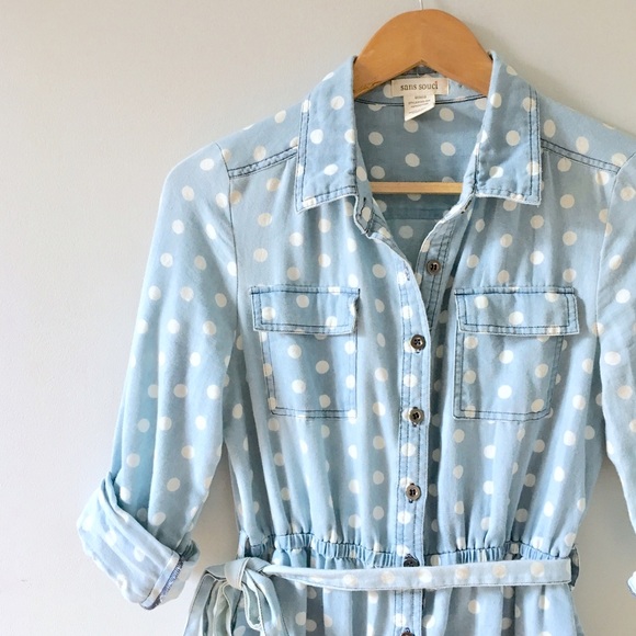 Anthropologie Dresses - Chambray Shirt Dress Anthropologie Dresses - Chambray Shirt Dress
