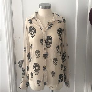 Skull Sheer Blouse 🔺FINAL SALE 🔺