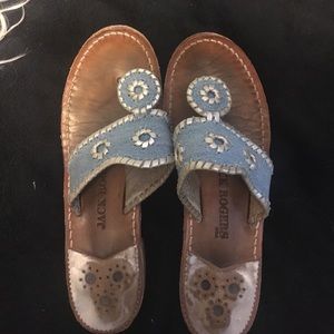 Jack Rogers blue denim sandals