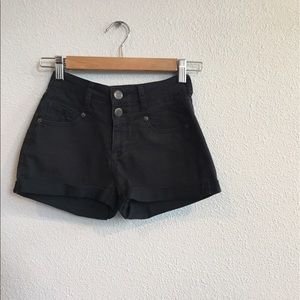 Black high waisted shorts