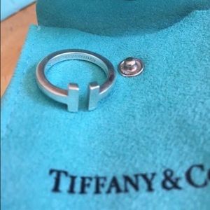 Tiffany T Square Ring Size 6