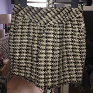 Tweed brown and black skirt