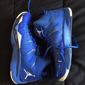 blue air jordan's