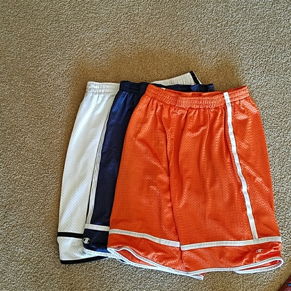 3 pairs of Champion athletic shorts