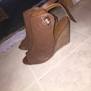 Charlotte Russe Leather Wedges