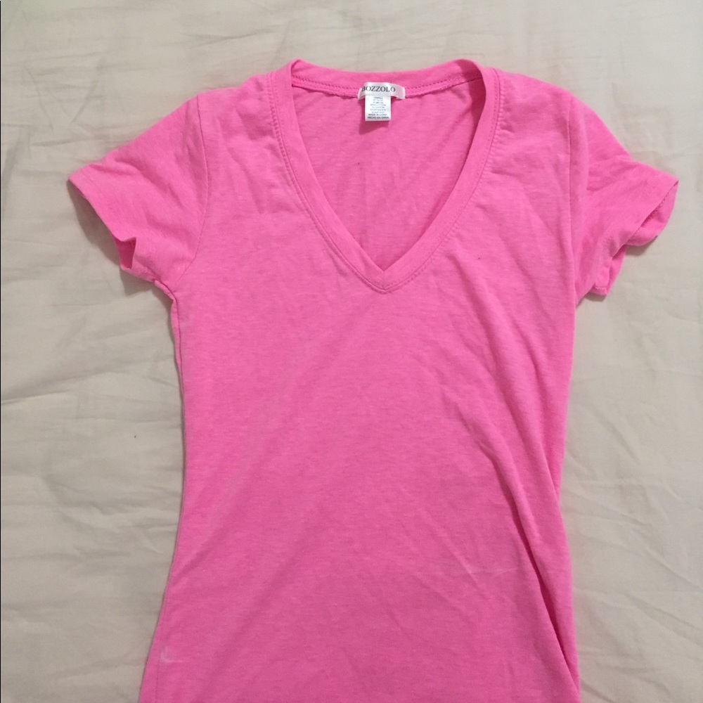 pink v neck