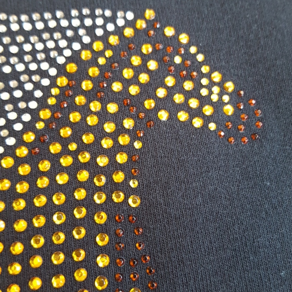 Black Rhinestone Horse Tshirt