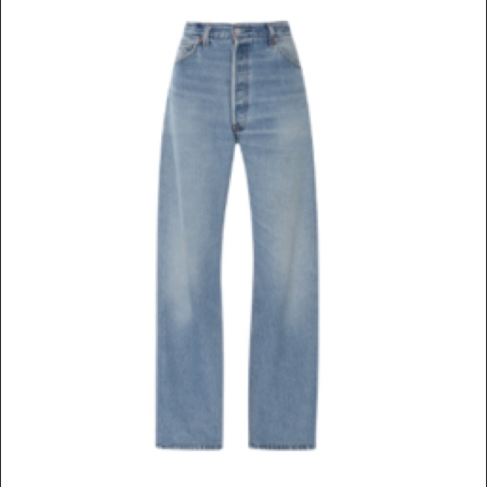 Re/Done Ultra High Rise Straight Leg Jeans