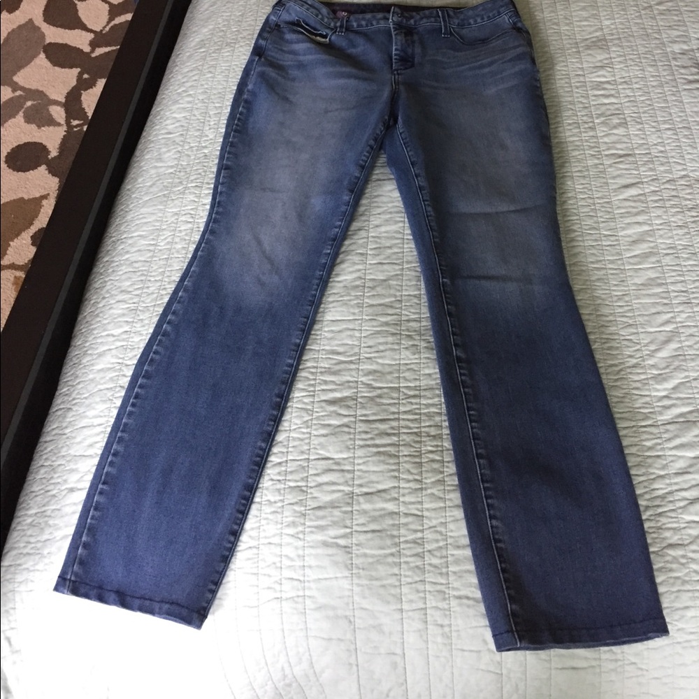 NYDJ Sheri Slim ankle length jeans medium wash