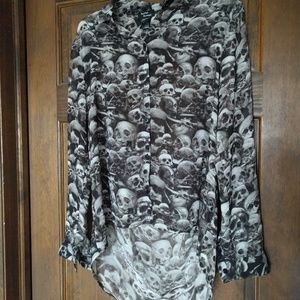 Teenage Runaway Skull Blouse ☠️