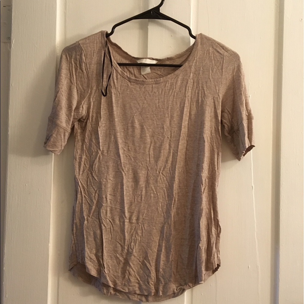 H&M Basics Tan 1/2 Sleeve