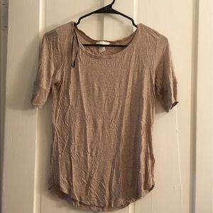 H&M Basics Tan 1/2 Sleeve
