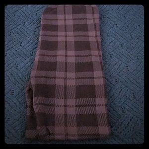 Plaid leggings