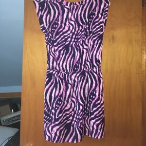 Collective Concepts Dresses - Pink and navy zebra print dress Collective Concepts Dresses - Pink and navy zebra print dress