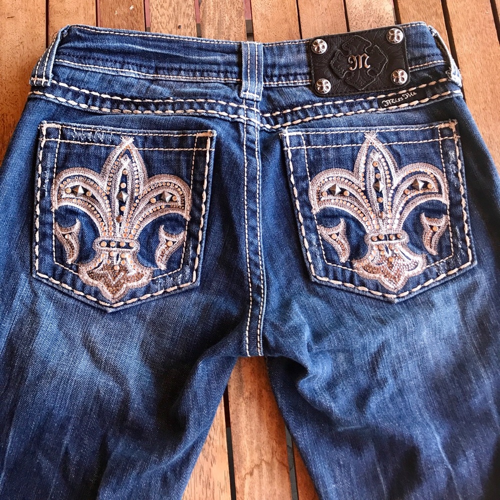Miss Me Bootcut Bedazzled Jeans