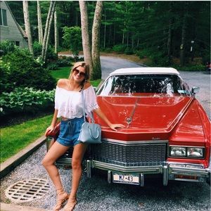 Boho off the shoulder Crop top