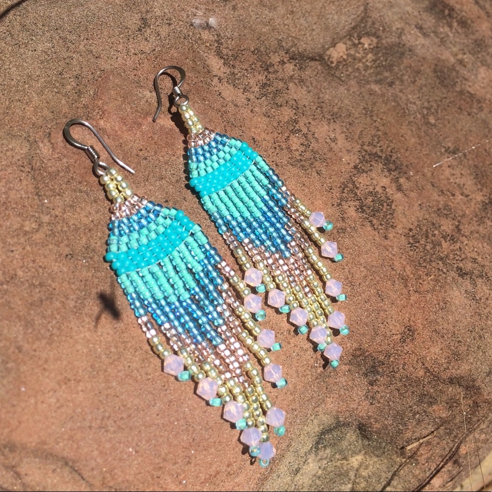Beaded Earrings🌸✨💧