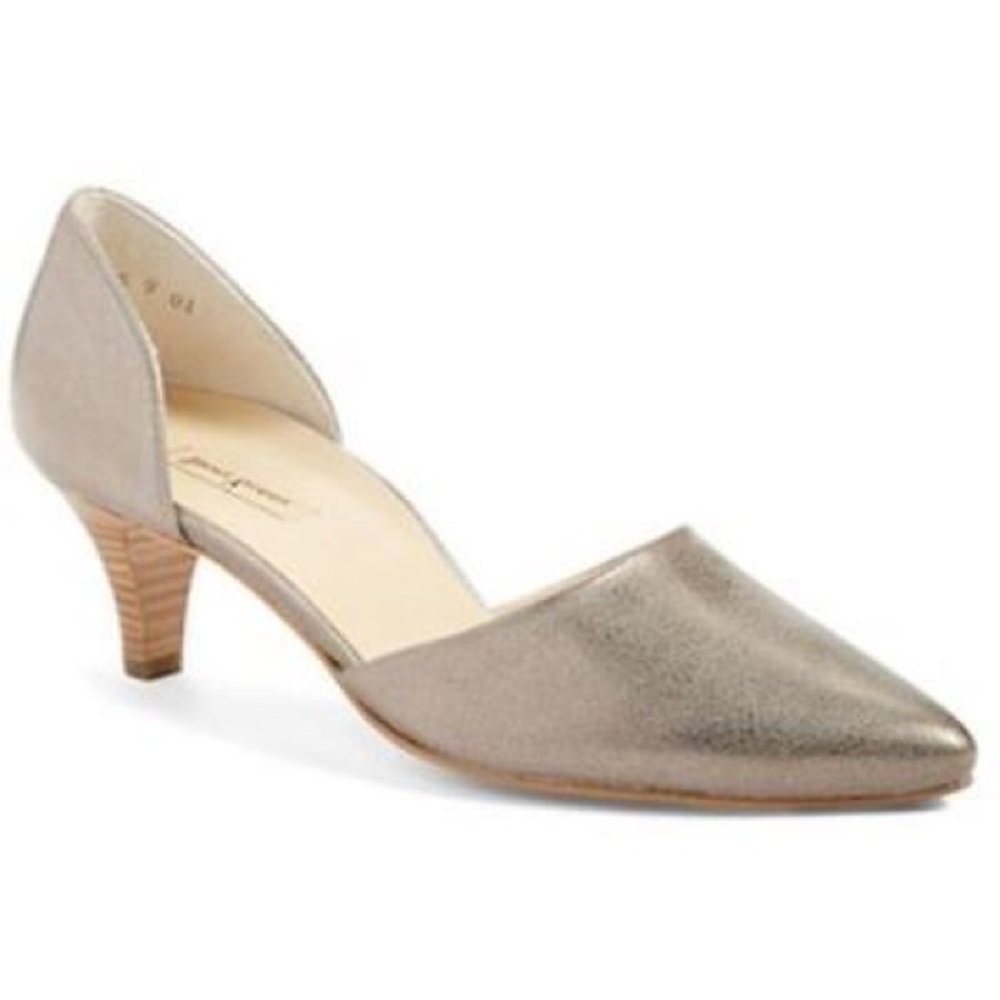 PAUL GREEN Julia d'orsay kitten heels smoke gray