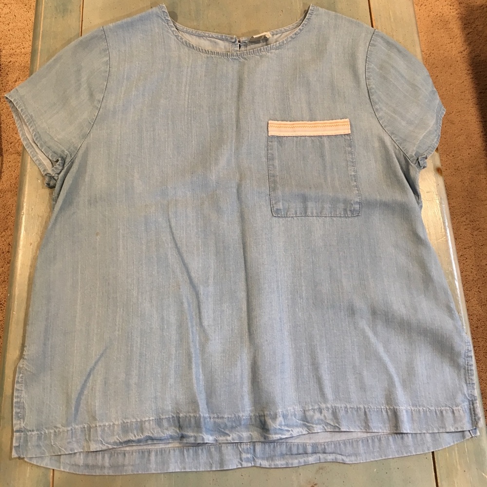 Soft denim top