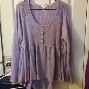 Clover + Scout peplum top