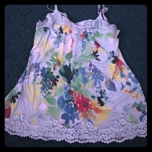 Light blue floral cami size 14/16