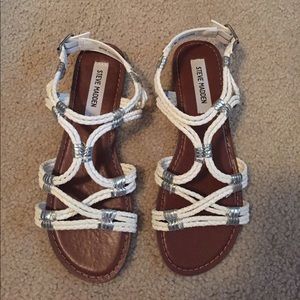 Steve Madden Aydeena White Sandals