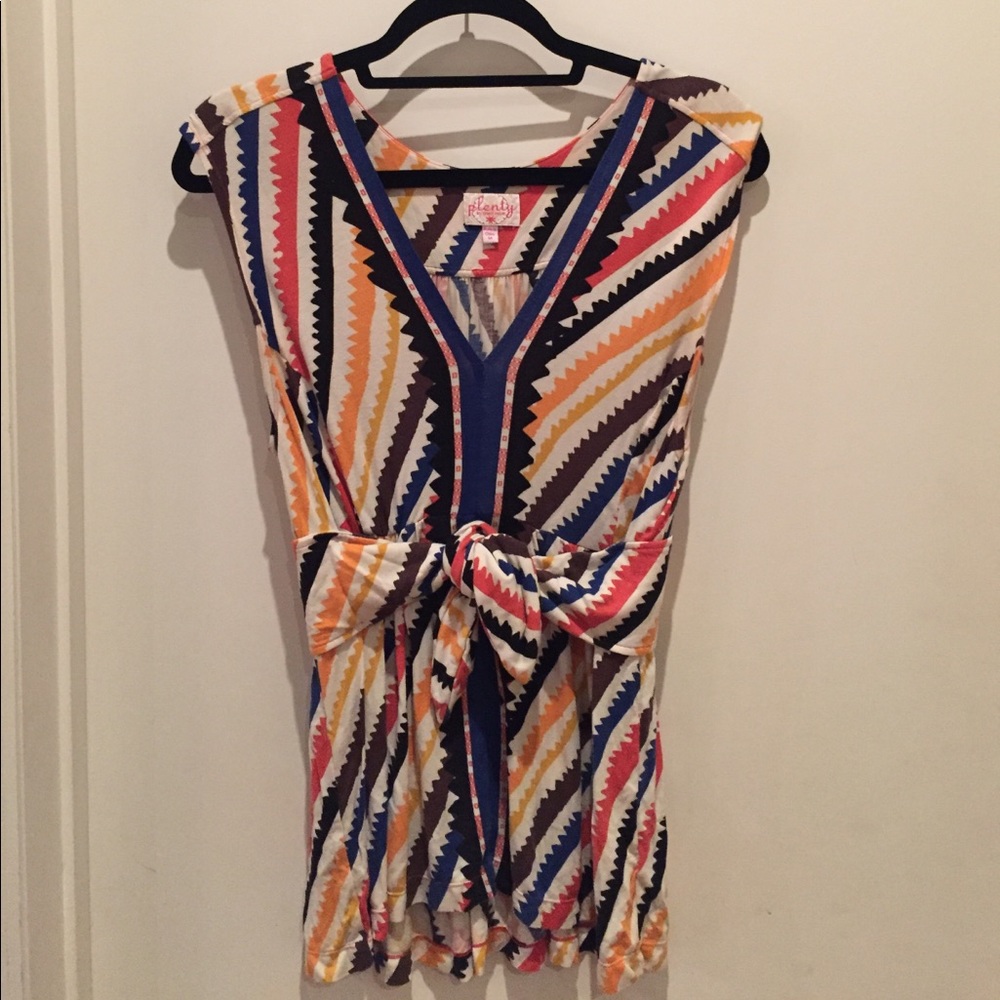 Plenty By Tracy Reese Tribal Print Top