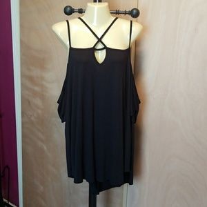 Strappy off the shoulder top