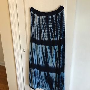 Trust Tie-dye maxi skirt