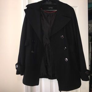 Worn once, peacoat!