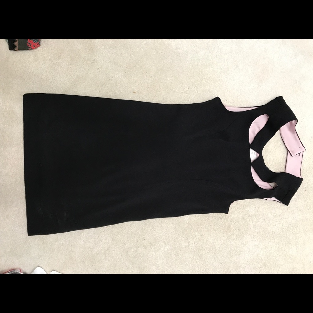 Anthropologie Black Cut Out Dress