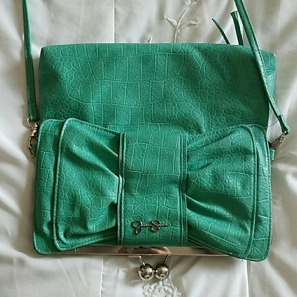 Jessica Simpson Seafoam Green Clutch