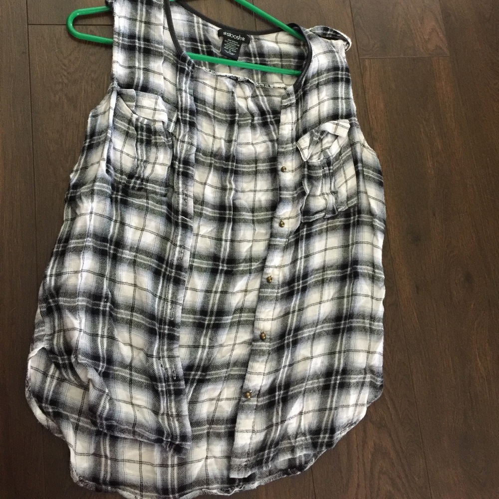 Plaid tank top
