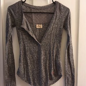 Hollister Long Sleeve w/ Lace Shoulders
