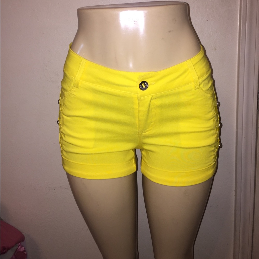 Yellow shorts