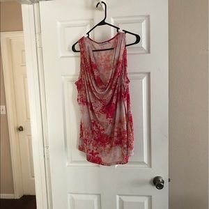 Calvin Klein sleeveless cowl neck blouse 1X