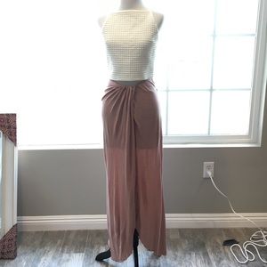 Free People high low maxi skirt