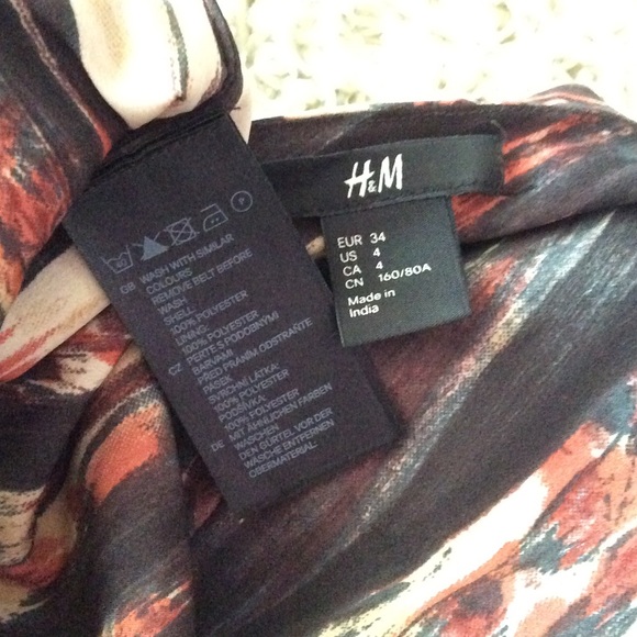 H&M Drape Style Mixed Colored Dress - Picture 5 of 6