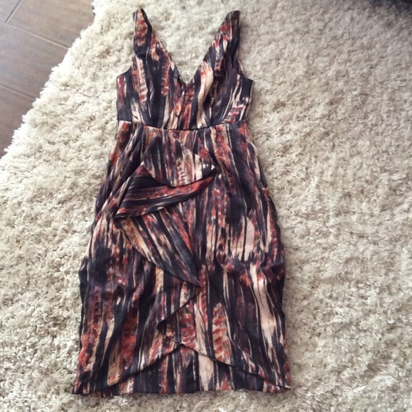 H&M Drape Style Mixed Colored Dress - Picture 6 of 6