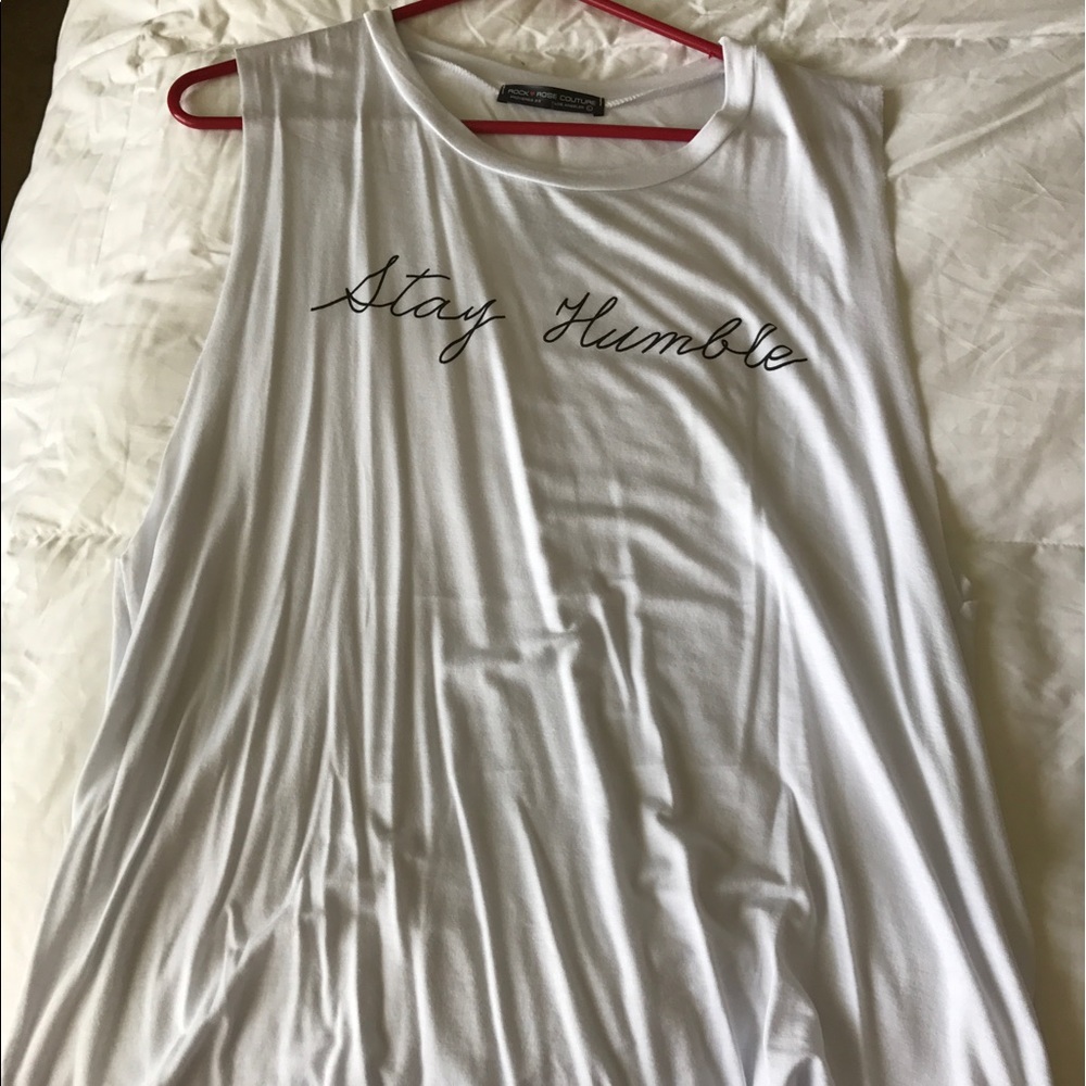 Vici tank. "Stay humble"